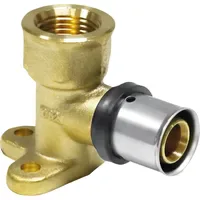 Pipetec Press-Winkel Messing 16 mm x Rp 1/2