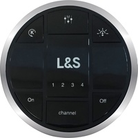 L&S 4 Kanal Fernbedienung Smart Round Dual Color schwarz