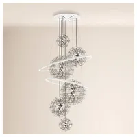S.luce Fusion XXL Galerieleuchte LED-Ring-Pendelleuchte