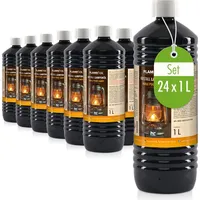 Höfer Chemie 24x 1 L Lampenöl Hochrein Kristallklar