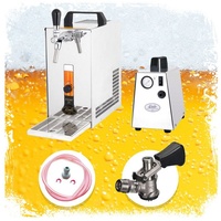 Ich-zapfe Komplett Set - Zapfanlage, Bierkoffer, Durchlaufkühler, PYGMY 25