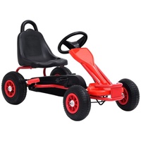 VidaXL Pedal Go-Kart mit Luftreifen Rot