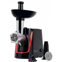  CHEFGASTRO Fleischwolf MagicHome 230V/1.340W schwarz-rot, Frontbelde und Messer aus