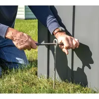 ShelterLogic Sturmanker Aluminium 38 cm Silber