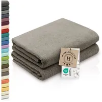 ZOLLNER Handtuchset 70 x 140 cm grau 2 St.