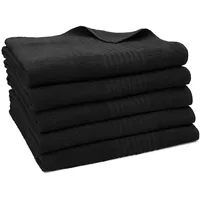 ZOLLNER Badetuch 100 x 150 cm schwarz 5-tlg.