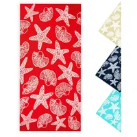 ZOLLNER Strandtuch 90 x 180 cm rot