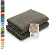 ZOLLNER Handtuchset 70 x 140 cm grau 2 St.