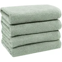 ZOLLNER Handtuchset 50 x 100 cm hellgrau 4-tlg.