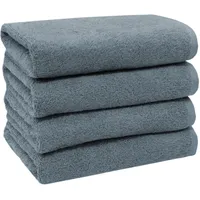 ZOLLNER Handtuchset 50 x 100 cm grau 4-tlg.