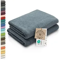 ZOLLNER Handtuchset 2-tlg. grau