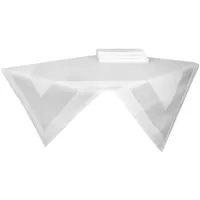 ZOLLNER Tischdecke,, Weiß, Textil, 100x100 cm Oeko-Tex® Standard 100,