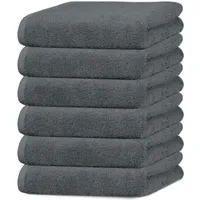ZOLLNER Handtuchset 6-tlg. grau