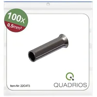 Quadrios 22C473 Aderendhülse 0.5 mm2 Unisoliert 100 St.