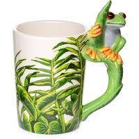 Puckator Frosch geformter Henkel Tasse Keramik Grün
