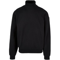 URBAN CLASSICS High Rib Neck Sweatshirt Black 5XL