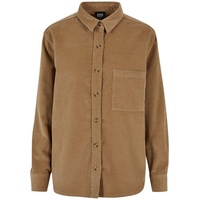 URBAN CLASSICS Corduroy Oversized Langarmhemd Warm Sand L