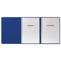 Herlitz Karton-Bewerbungsmappe A4 3-teilig blau