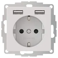 2USB inchargePRO USB AA Steckdose 12W 2.4A Mattes Weiß