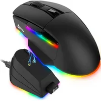 Klim Blaze X RGB + Wiederaufladbare kabellose Gaming-Maus mit