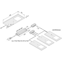 Hera Quellmalz Succsale SAB LED-LED ECO-Pad F 3x-Set 4.000K