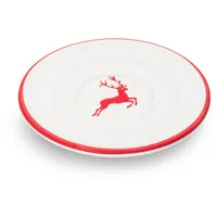 Gmundner Keramik Rubinr. Hirsch Unterteller Espresso (Ø11cm)