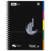 Ursus 608555000 Collegeblock mit Register, A4, 100 Blatt kariert