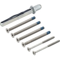 HOPPE Befestigungsset für Wechselgarnituren SERTOS, Türstärke 65-70 mm