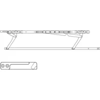 Hautau ATRIUM SP komfort Gleitscheren-Set, FFB 901-1250 mm, links,
