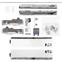 Vasalat BLUM Schubladenschienen TANDEM Zargenhöhe 83mm 65kg, NL650mm, weiß,