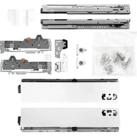 Vasalat BLUM Schubladenschienen TANDEM Zargenhöhe 83mm, 65kg, NL600mm, weiß,
