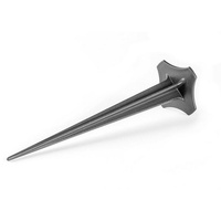 Haga erdanker Kunststoffanker f. Unkrautvlies ohne Widerhaken 17cm Länge