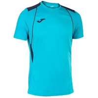 Joma Kurzarmshirt Mann Championship VII neon-türkis Marineblau