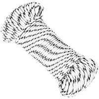VidaXL Bootsseil Geflochten Weiß 5 mmx25 m Polyester