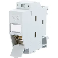 Metz Connect 1309107003-E Netzwerkdose Hutschiene CAT 6a Lichtgrau (RAL
