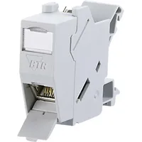 Metz Connect 1309426003-E Netzwerkdose Hutschiene CAT 6 Lichtgrau (RAL