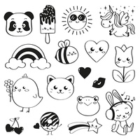 Aladine 3085181 - Kinder Stempel Funny Kawaii