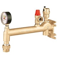 CALEFFI Gefäßanschlussgruppe aus Messing, 3/4' mit Schnellkupplung