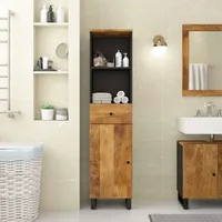 VidaXL Badschrank 38x33x160 cm Massivholz Mango