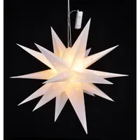 Spetebo LED Weihnachtsstern 58 cm rot/weiß