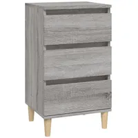 VidaXL Nachttisch Grau Sonoma 40x35x70 cm Holzwerkstoff
