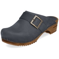 Sanita Comfortwear Clog "Wood-Urban Open" in Blau | Gr.: