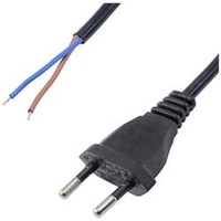 Akyga AK-OT-06A Strom Netzkabel [1x Euro-Stecker - 1x offene