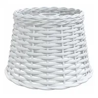 VidaXL Lampenschirm Weiß Ø25x17 cm Korbweide