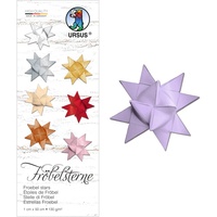 Ursus 3200060 - Papierstreifen für Fröbelsterne, flieder, aus Tonzeichenpapier