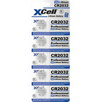 XCell Knopfzelle CR2032 5X - Lithium-Knopfzelle CR2032, 5er