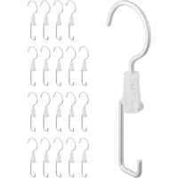 Relaxdays Haken für Kleiderstange 5er Set, Kleiderhaken für Schrank,