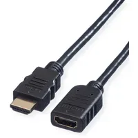 Value HDMI Verlängerungskabel HDMI-A Stecker, HDMI-A Buchse 1 m