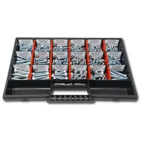 Schraubenbox24 Zylinderkopfschrauben Sortiment M4-M5-M6 // 8mm-40mm 375 tlg. Schraubenbox
