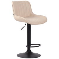 CLP Barhocker Lentini Kunstleder creme/schwarz